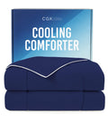 Cgk Unlimited Cooling Comforter Queen Lightweight,Breathable, All Season, Navy