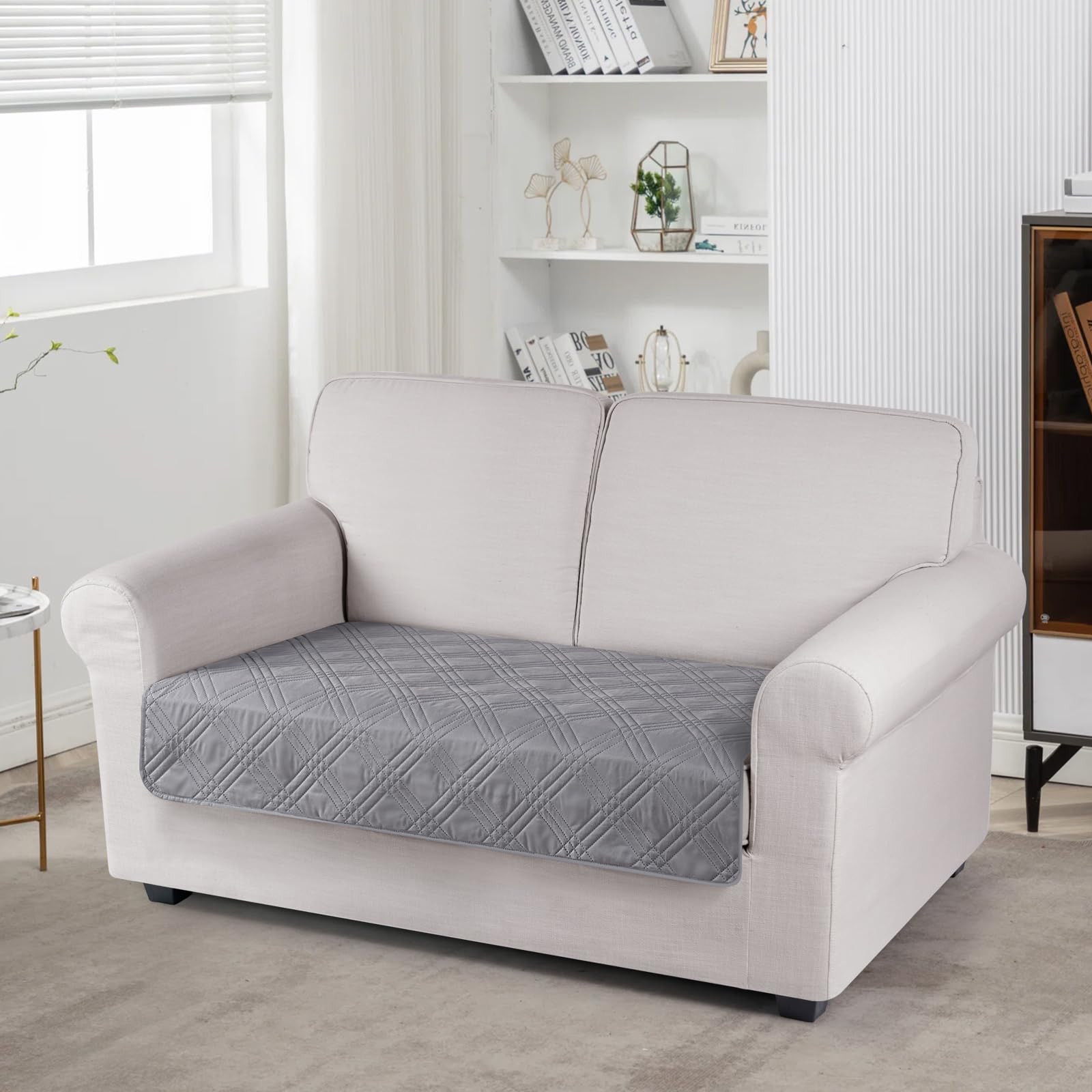 TAOCOCO 100% Waterproof Sofa Cushion Cover Reversible Couch Seat Cover for Dogs Pets Loveseat Couch Cover for Sectional Sofa U S