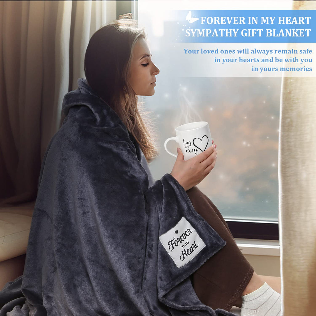 Condolences Gift Basket For Loss, Sympathy Gift Baskets, Bereavement Memorial Gifts For Funeral, Sorry For Your Loss Of Mom Dad