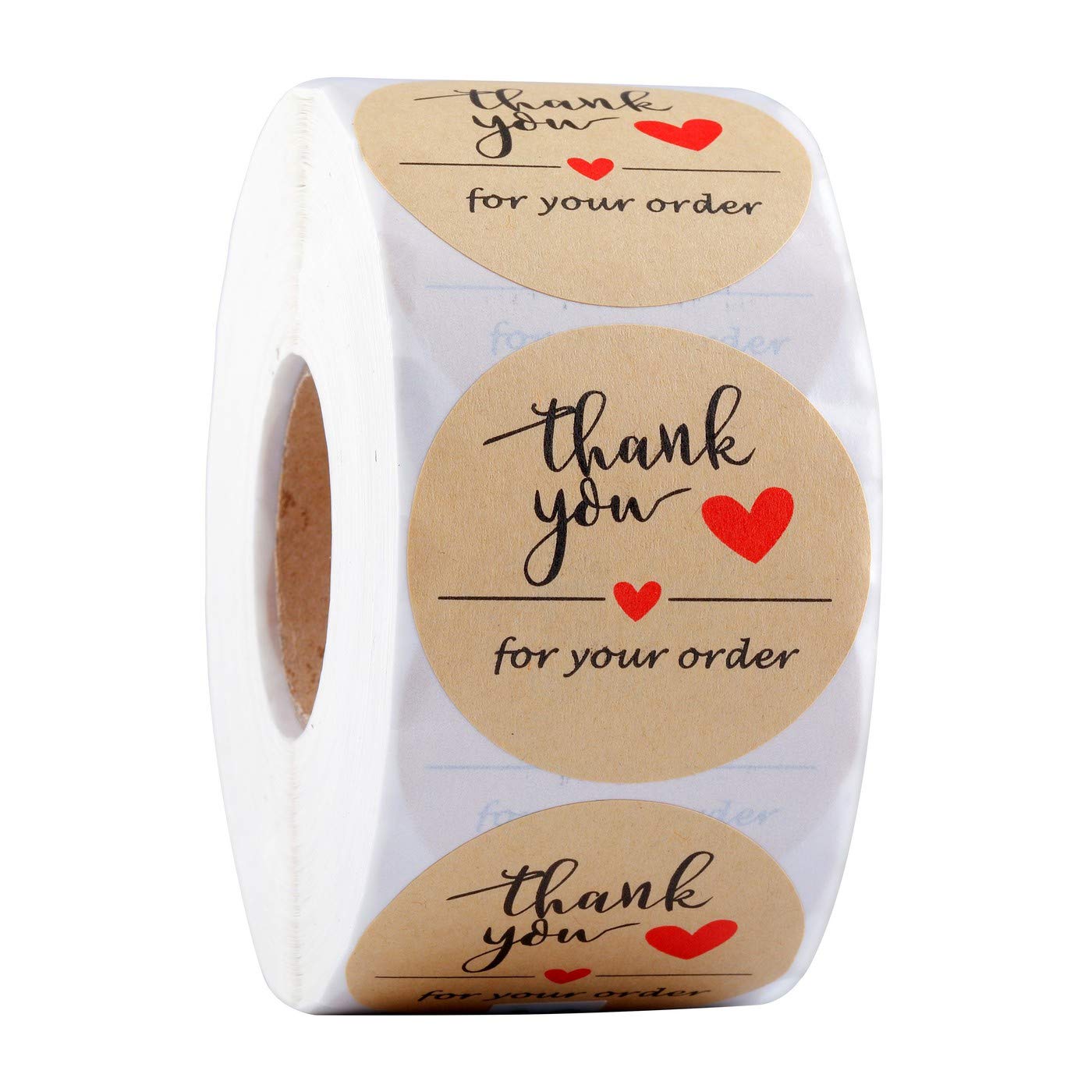 Lpraer 1000Pcs 2' Thank You For Your Order Stickers Roll Retro Adhesive Thank You Label For Packaging,Small Business,Envelopes,