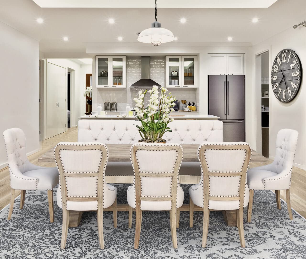 AFD Home Inverness Farmhouse Work Shop Dining Chair