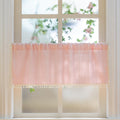 Sutuo Home Boho Valance Curtains for Road Tiers Windows, Bohemian Short Curtains Light Filtering French Country Tassels Window T