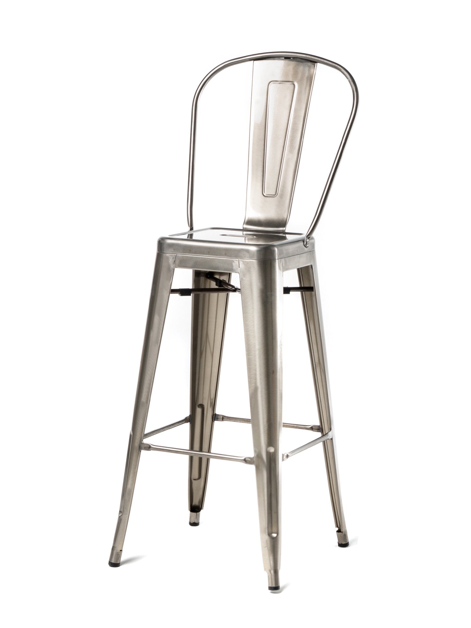 Commercial Seating Products Oscar Bar Stool Chairs, Gun Metal