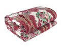 ShopingTrade Floral Print Soft and Warm Poly Cotton Single Bed Reversible Dohar/AC Comfort/Blanket (Multicolour)