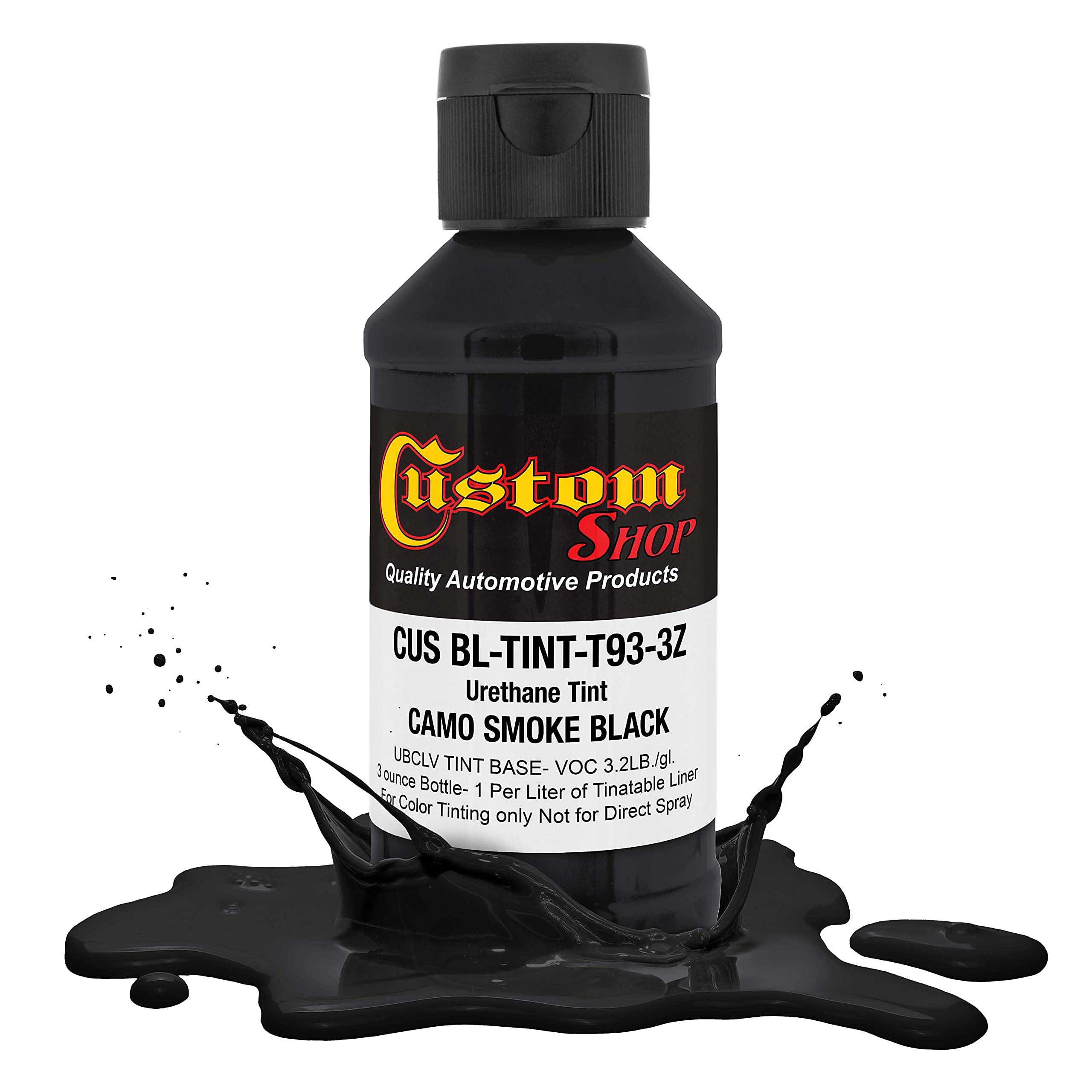 Custom Coat Camouflage Series 3 Ounce (Camo Smoke Black Federal Standard Color #37031) Urethane Tint Concentrate For Tinting Tru