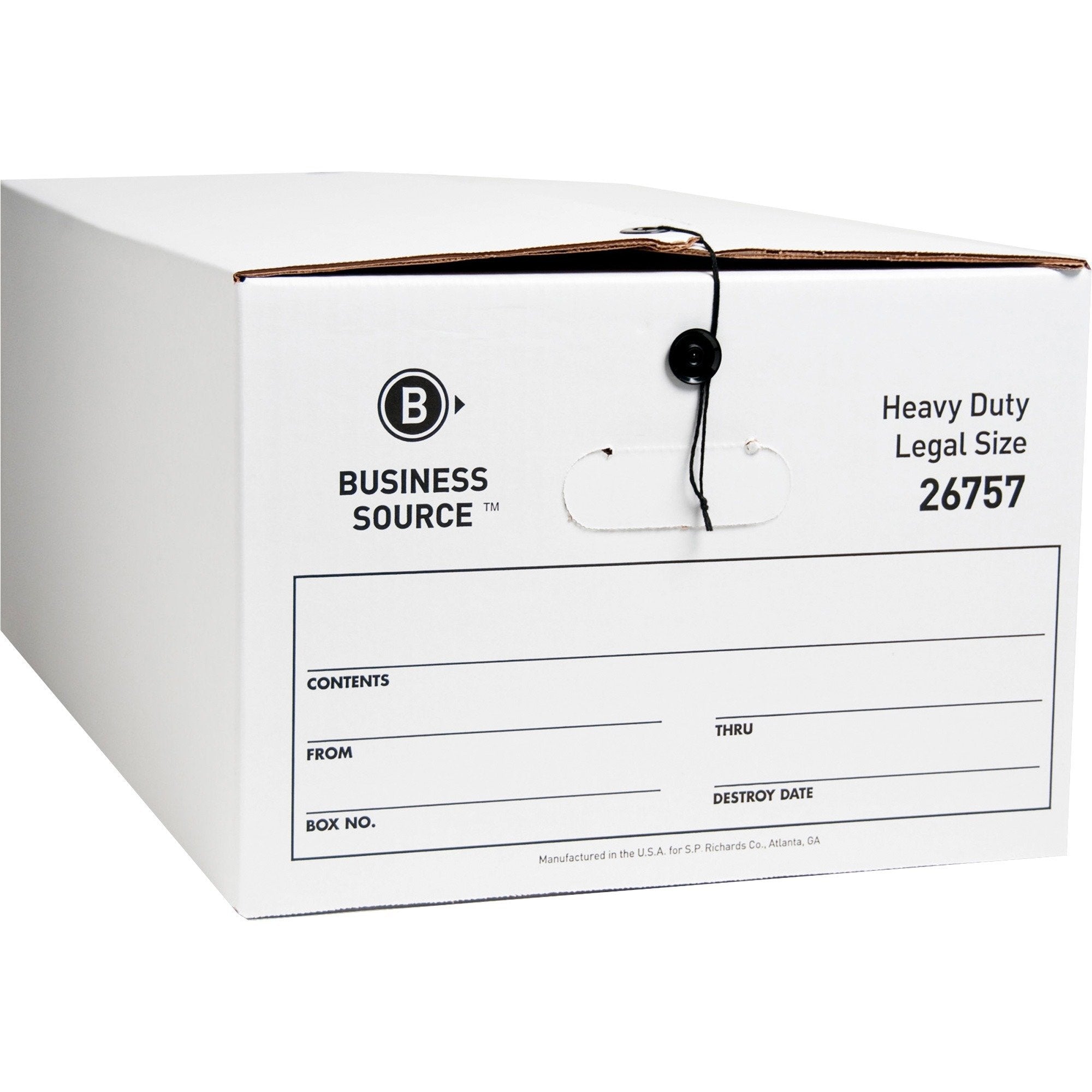 Business Source Storage Box, Legal, 700 Lbs, 15'X24'X10', 12/Ct, White, Sold As 1 Carton