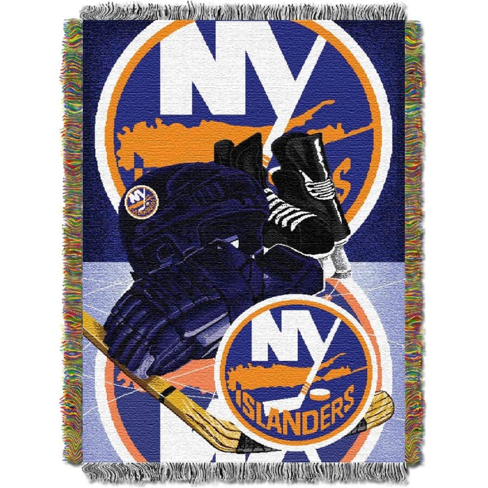 Northwest Nhl New York Islanders Unisex-Adult Woven Tapestry Throw Blanket, 48'' X 60'', Home Ice Advantage
