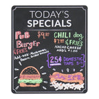 Todays Specials    Restaurant Menu Chalkboard Sign/Black And White 10' X 12' Small Business Special Daily Food Blackboard Sign