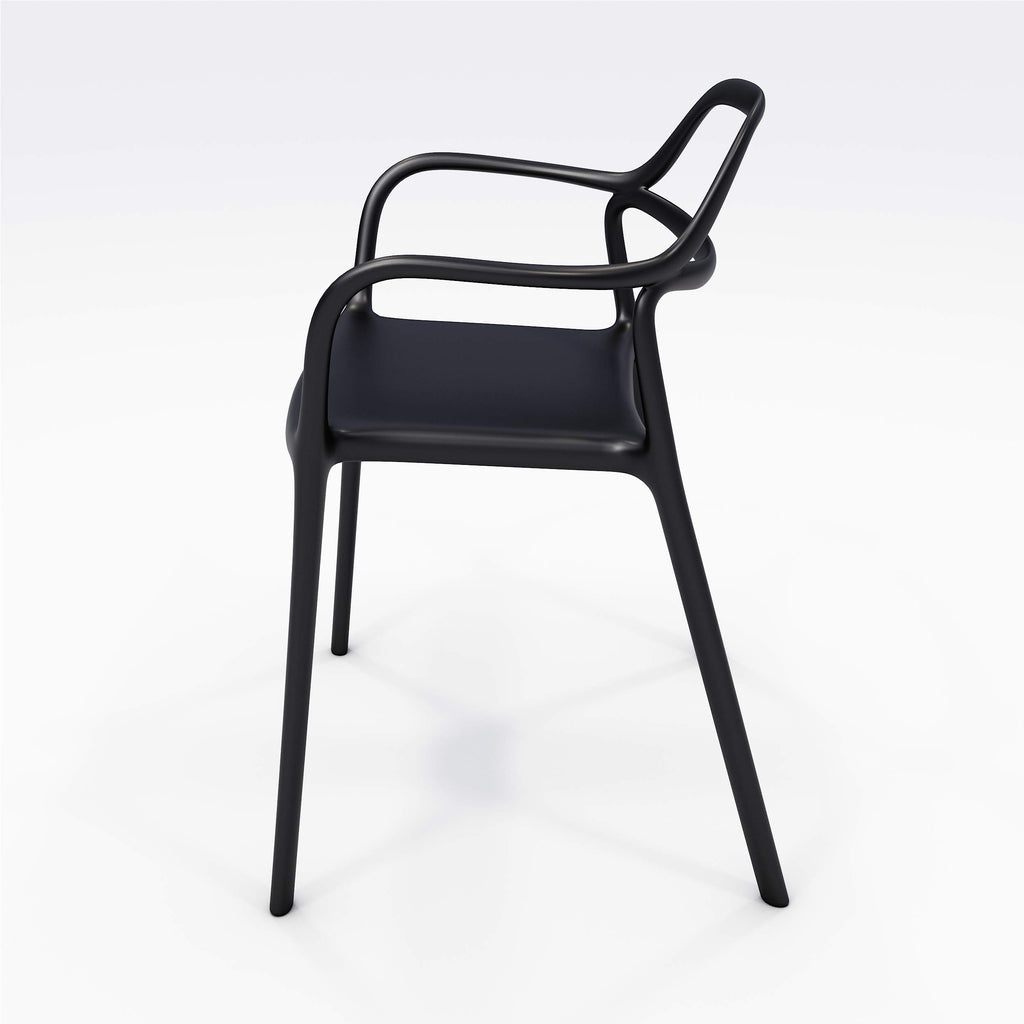 Olio Designs Dali Indoor/Outdoor Chair, Black