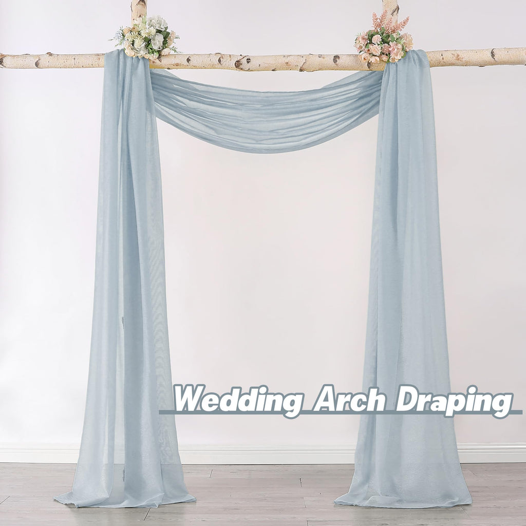 Donren Sheer Scarf Curtain For Bedroom - Window Topper Valance Voile Panel Classic For Sons/Boys/Seniors Room (W52 X L144, 1 Pac