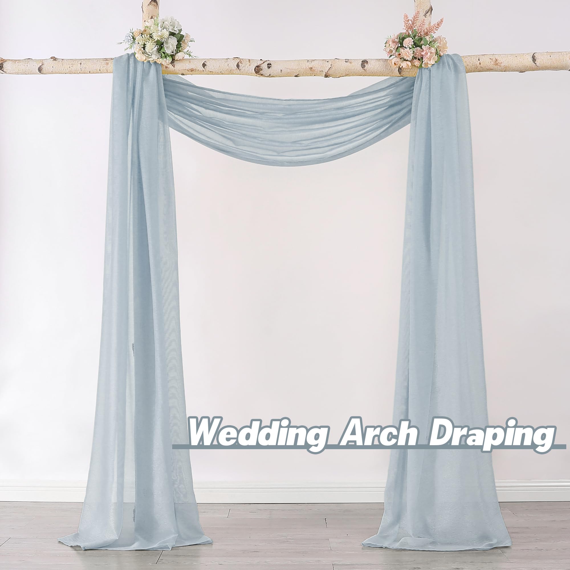 Donren Sheer Scarf Curtain For Bedroom - Window Topper Valance Voile Panel Classic For Sons/Boys/Seniors Room (W52 X L144, 1 Pac