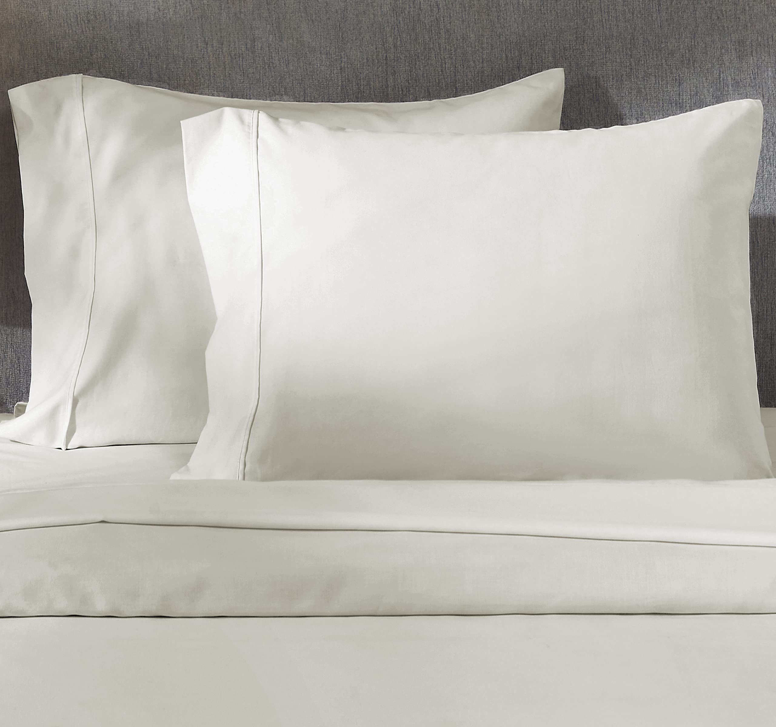 California Design Den 100% Cotton Pillowcases, Pillow Case Set Of 2, Fits King Size Pillows, Luxury 400 Thread Count Sateen Pill