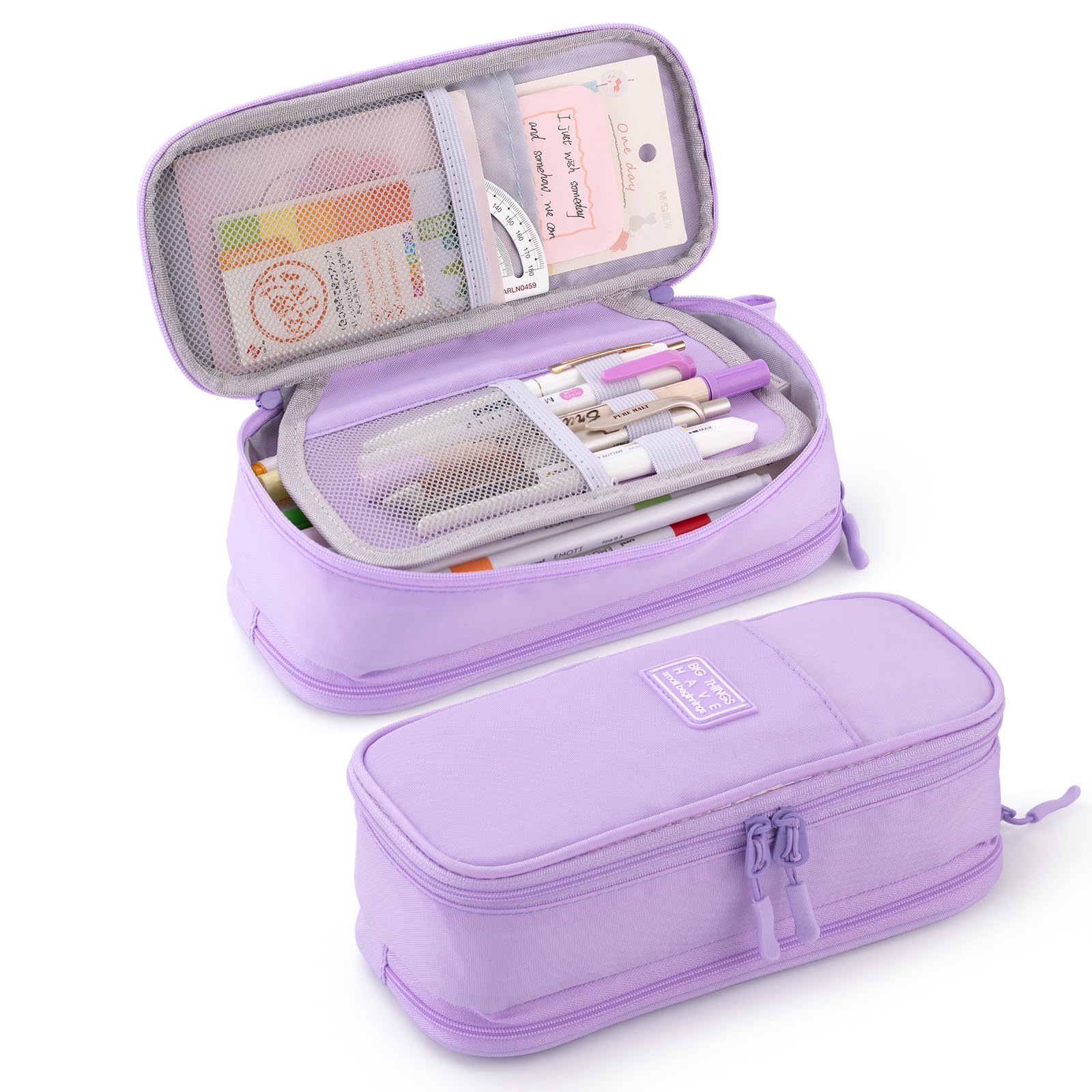 Cicimelon Large Pencil Case Big Storage Pen Pouch Bag With Compartment For School Supplies Office College Teen Boys Girls Adults