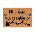Joelmat Life Is Better At The Cabin Entrance Non-Slip Indoor Rubber Door Mats For Front Door/Bathroom/Garden/Kitchen/Bedroom 23.