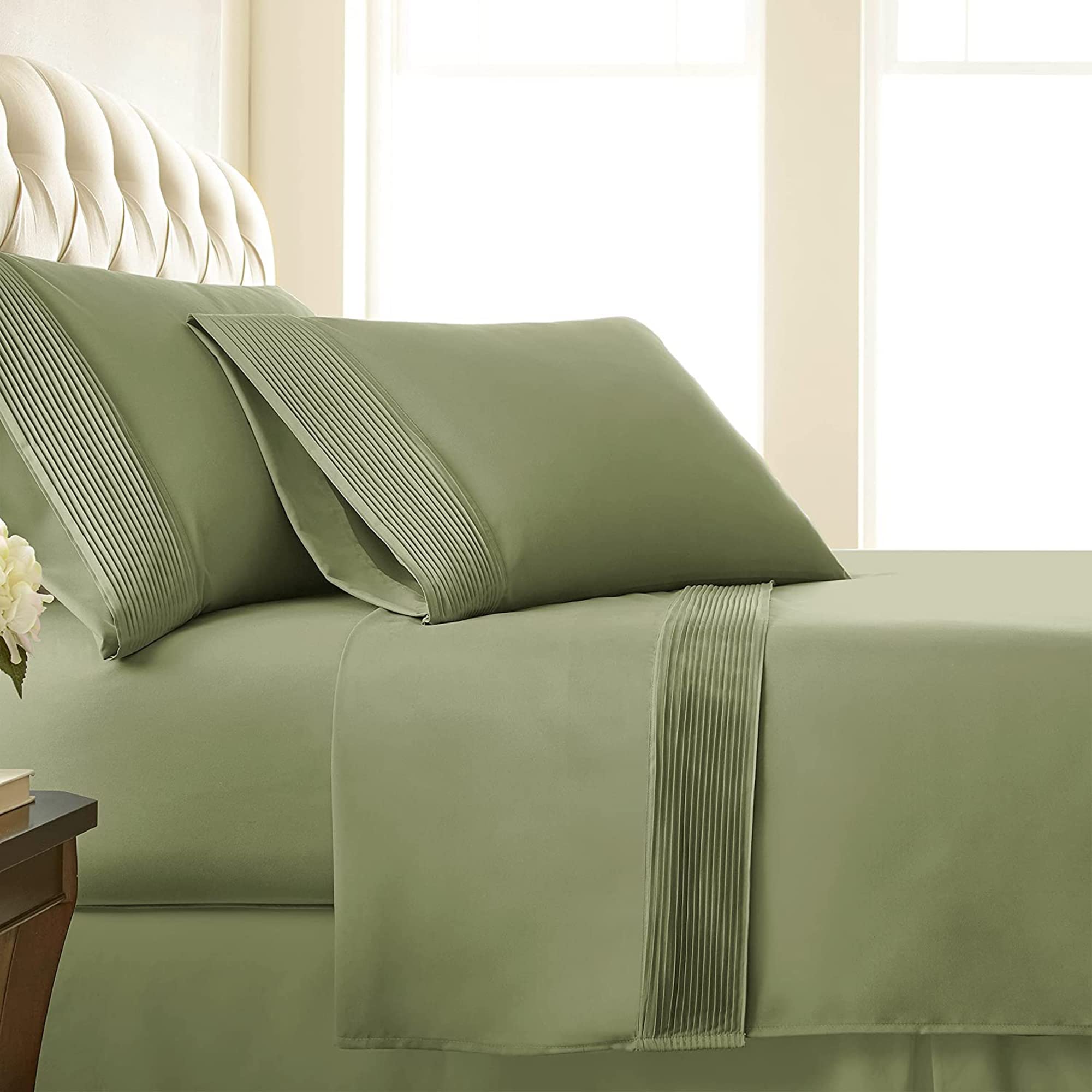 Southshore Fine Living, Inc. King Bed Sheets 4-Piece Set | 21' Extra Deep Pocket With 2 Pillowcases | Hotel Luxury Quality | Ea