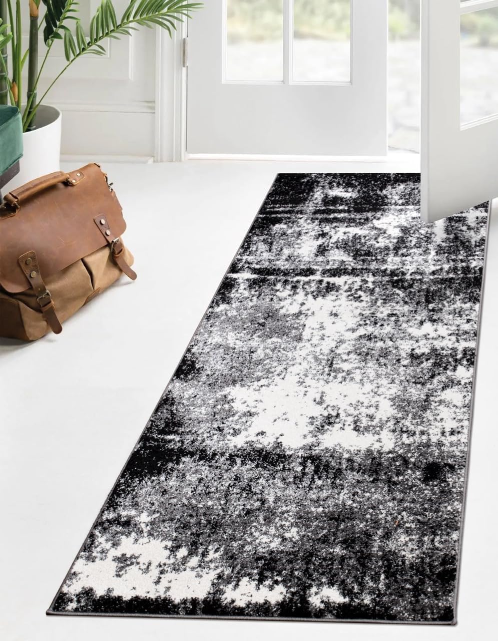 Keen Home Design Area Runner Rugs - 2x12 Non-Shedding, Abstract Runner for Kitchen, Living Room, Bedroom, Dining Room, Entryway 