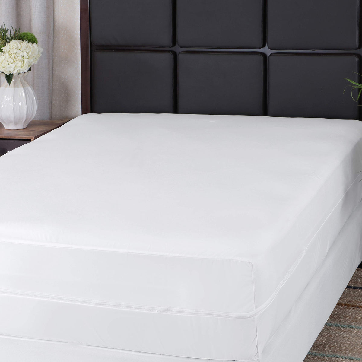 Guardmax Zippered Mattress Encasement - Cal King Size - 100% Waterproof Mattress Protector - Bed Bug Mattress Cover Protects Aga