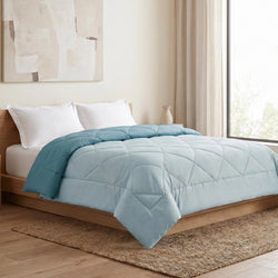 Rivermoor Comforter Double Bed | Comfy Flip Solid Reversible AC Comforter | Lightweight Quilt Blanket | 120 GSM | 200 x 220 cm |