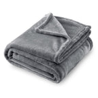Sochow Flannel Fleece Blanket King Size, All Season Lightweight Super Soft Cozy Blanket For Bed Or Couch, Grey(90Inch X108'')