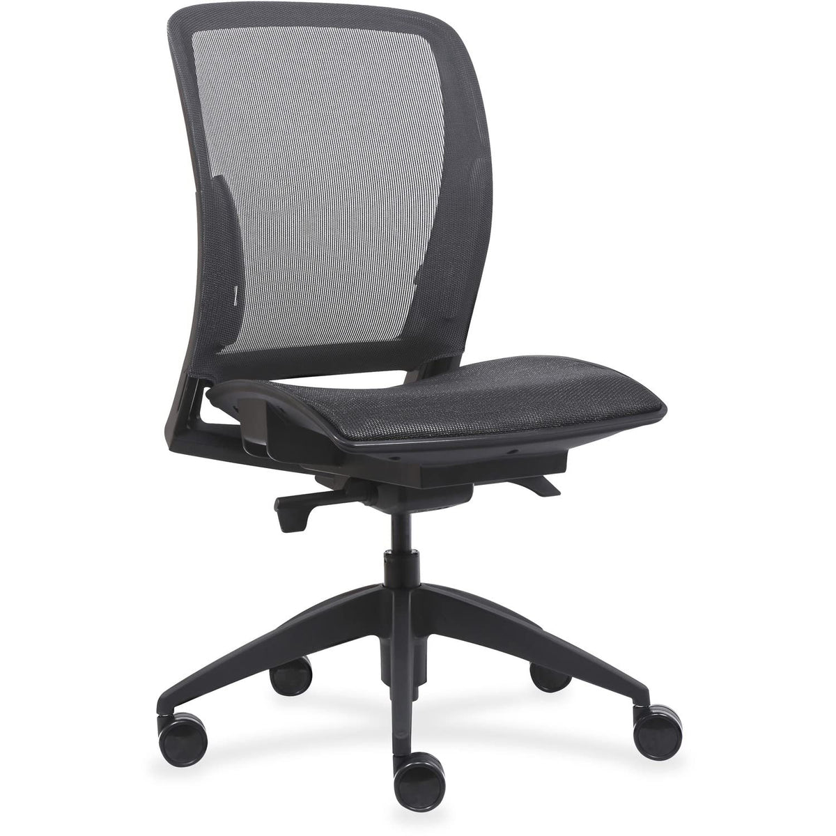 Lorell Mid-Back Chair With Mesh Seat & Back