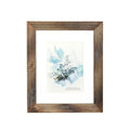 KAIWIN 100% Solid Wood Brown 8x10 Picture Frame 1 Pack - Display Picture 5x7 with Mat, HD Glass Inside, Rustic Wooden Photo Fram