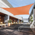 Awnpro Rectangle Shade Sail 16' X 20' Canopy To Block Sunlight For Outdoor Patio Garden Patio Deck Pergola (Orange)