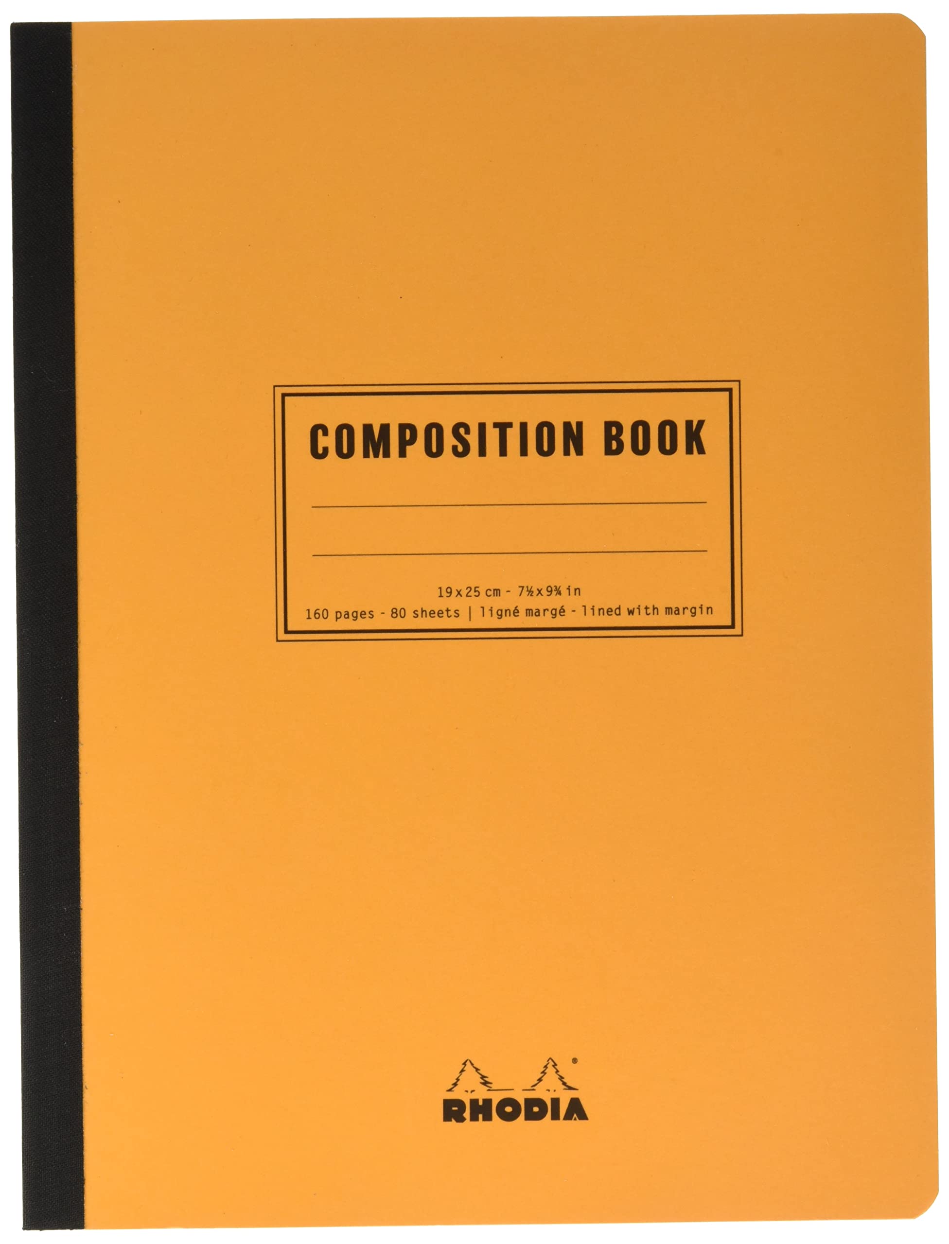 Rhodia Classic Composition Book, B5, Lined, 80 Sheets - Orange (119248C)