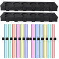 Colarr 2 Sets Seamless Paper Storage Clip Photo Backdrop Storage Rack 33 x 3 x 6 Inches Wall Mount Backdrop Holder Paper Rack fo