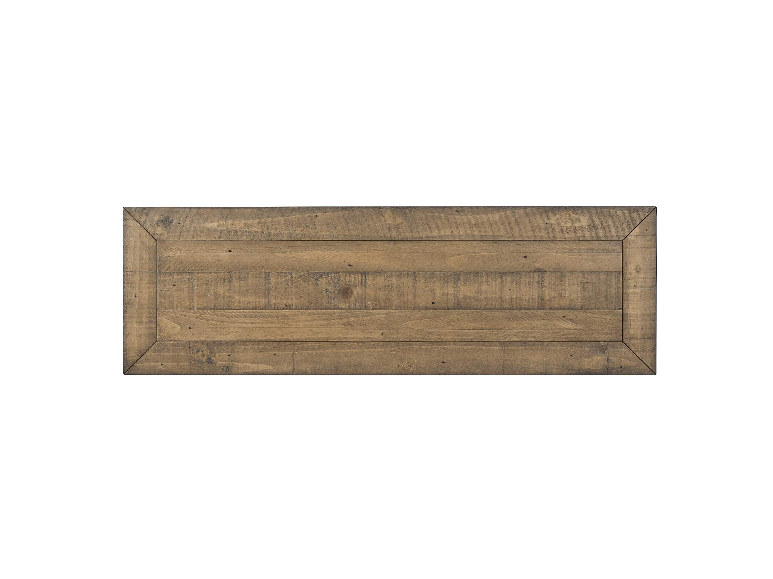 Martin Svensson Home Monterey Solid Wood Sofa Console Table - Reclaimed Natural Finish - Modern Farmhouse - Entryway Table With Two Spacious Drawers