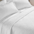 Courtyard by Marriott Textured Coverlet - Lightweight Coverlet with Wash-Activated Ripple Texture Exclusively for Courtyard - Wh
