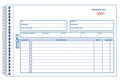 Rediform-Blueline 5-1/2' X 7-7/8' Carbonless Duplicate Invoice Book (7L721S)