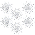 Barydat 6 Pcs Metal Rhinestones Sunburst Wall Decor Bling Crystal Home Decorative No Punch Rhinestone Wall Hanging Diamond Accen
