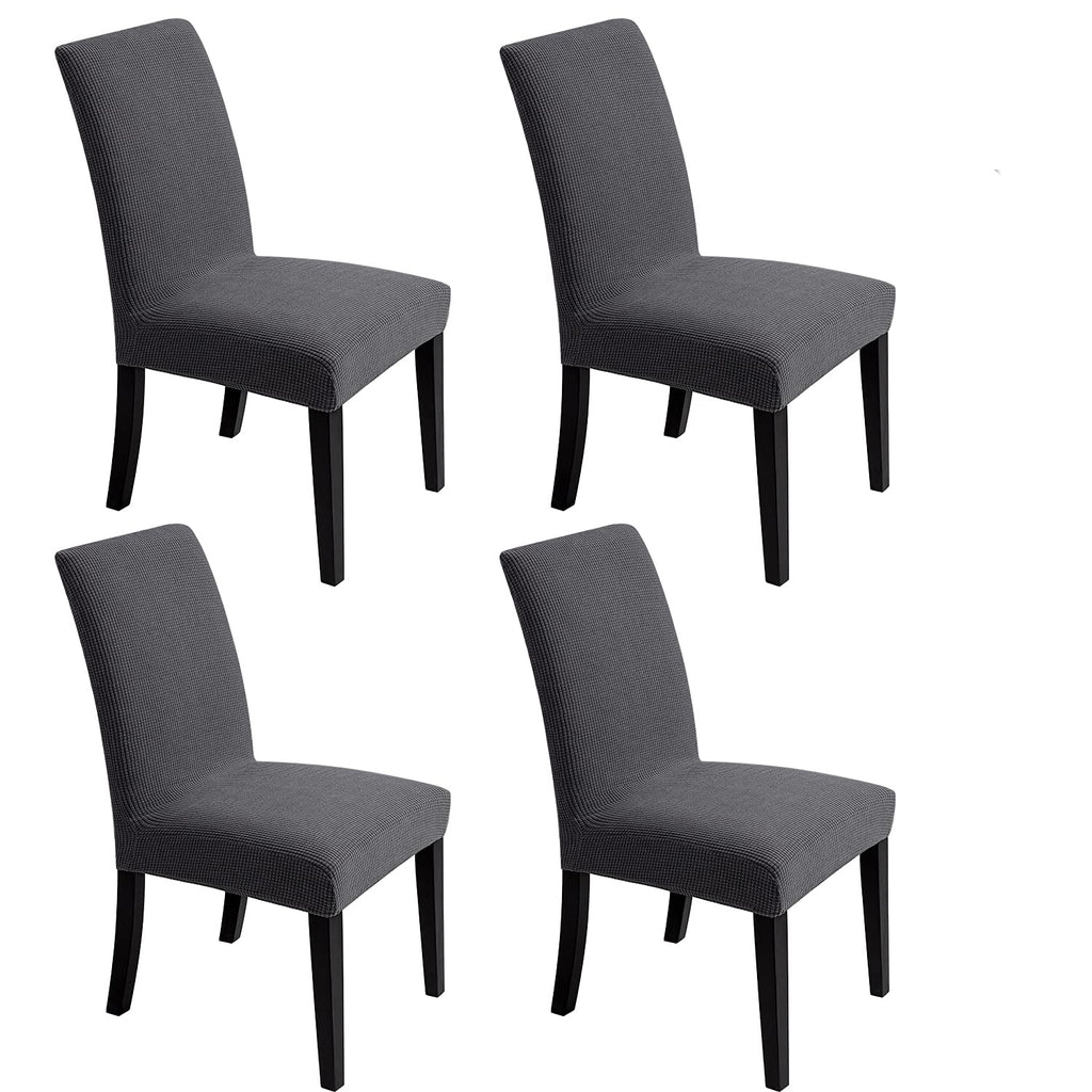 Chair Covers for Dining Room - Stretch Chair Slipcovers for Decorative Seat Protector Armless Removable Washable Elastic Dinner 