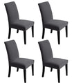 Chair Covers for Dining Room - Stretch Chair Slipcovers for Decorative Seat Protector Armless Removable Washable Elastic Dinner 