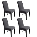 Chair Covers for Dining Room - Stretch Chair Slipcovers for Decorative Seat Protector Armless Removable Washable Elastic Dinner 