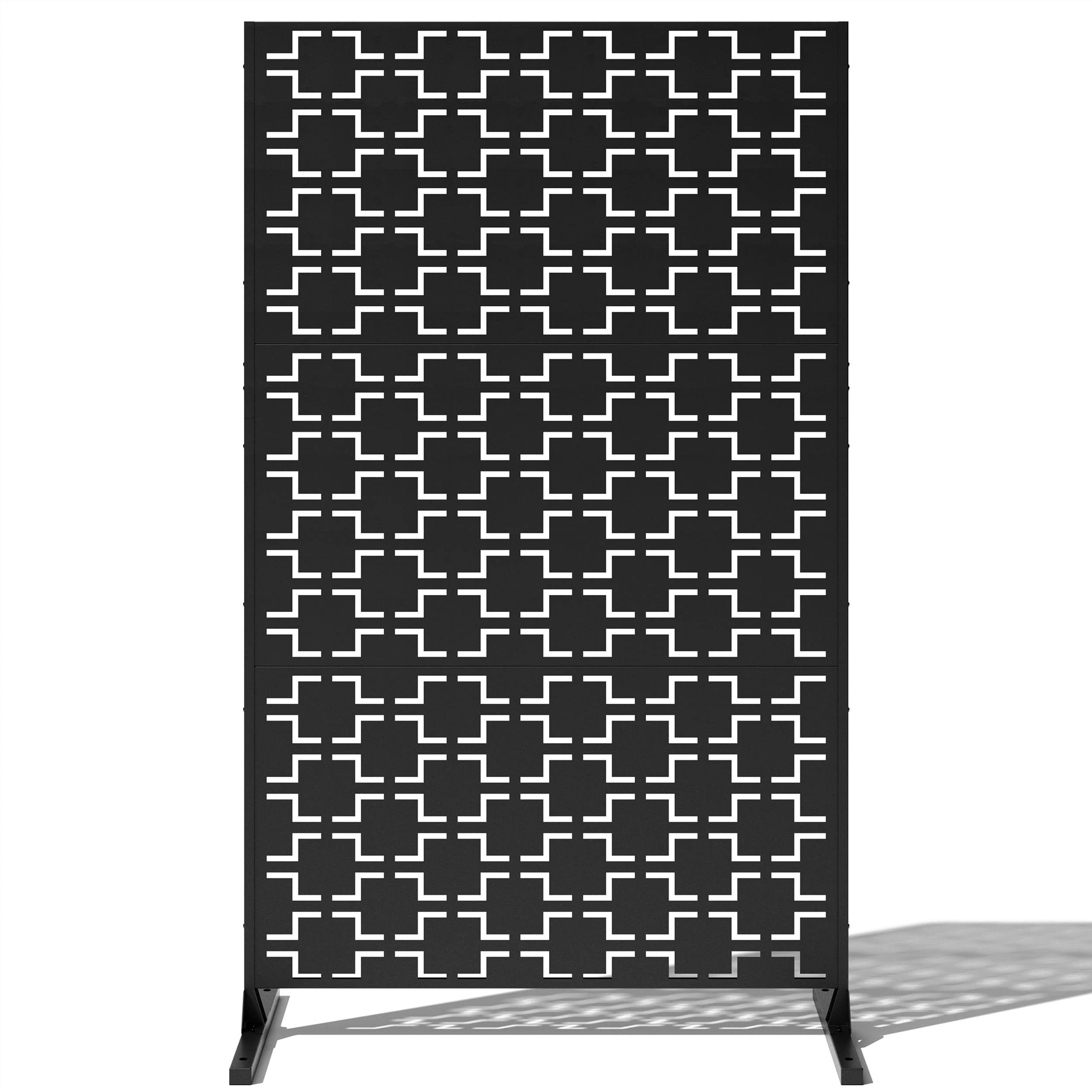 Veradek Outdoor Privacy Screen Series - Quadra Privacy Screen Set W/Stand (85% Privacy) | Made From Durable Materials; Easy Set-