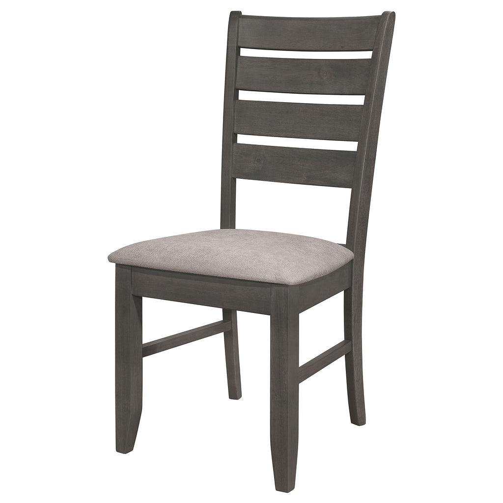 Coaster Home Furnishings Dalila Ladder Back Side Chair (Set of 2) Grey and Dark Grey
