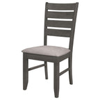 Coaster Home Furnishings Dalila Ladder Back Side Chair (Set of 2) Grey and Dark Grey