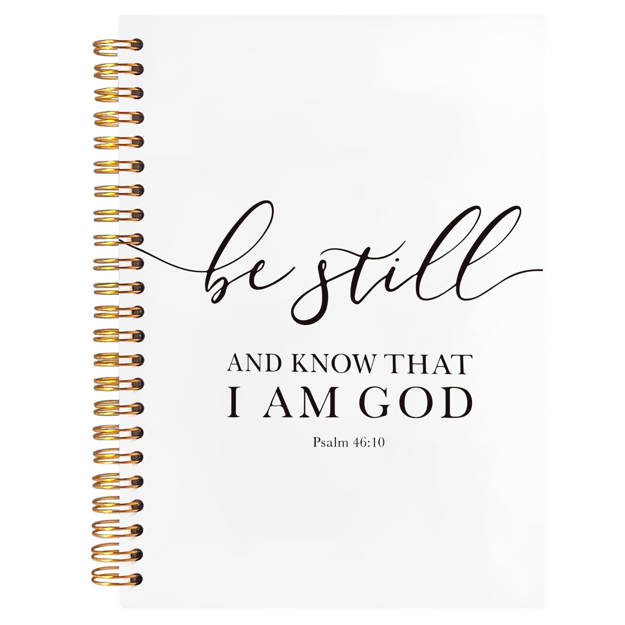 Bearcake Be Still And Know That I Am God Christian Notebook Journal, Christian Gifts For Women Men, Bible Notebooks For Note Tak