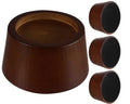 Wood Bed Furniture Risers Blocks - 2 Inch Set Of 4 Bed Risers, Heavy Duty Solid Wood Round Risers Support 8000 Lbs, Sofa Riser W