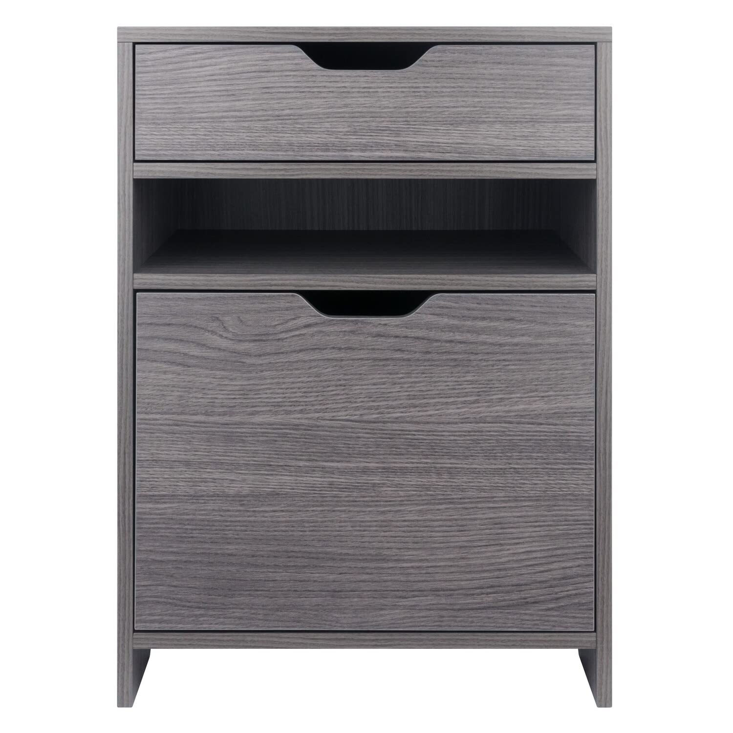 Winsome Wood Nova Filing Storage Cabinet - Charcoal