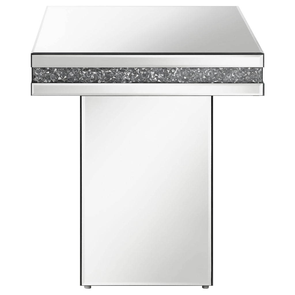 Coaster Home Furnishings Elora Pedestal Square Top Accent Table Mirror