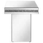 Coaster Home Furnishings Elora Pedestal Square Top Accent Table Mirror
