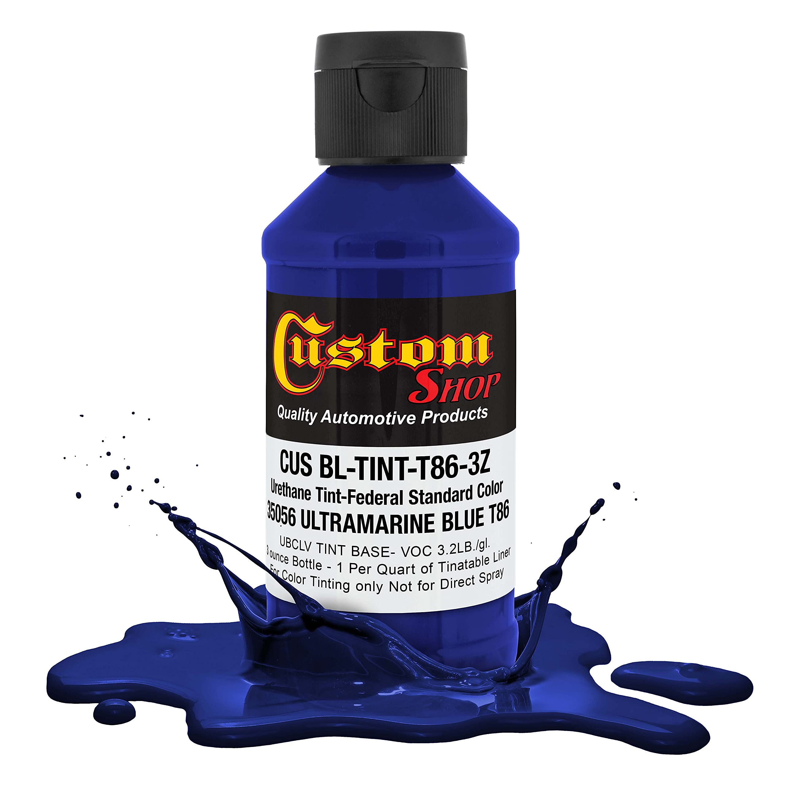 Custom Coat Camouflage Series 3 Ounce (Ultramarine Blue Federal Standard Color #35056) Urethane Tint Concentrate For Tinting Tru