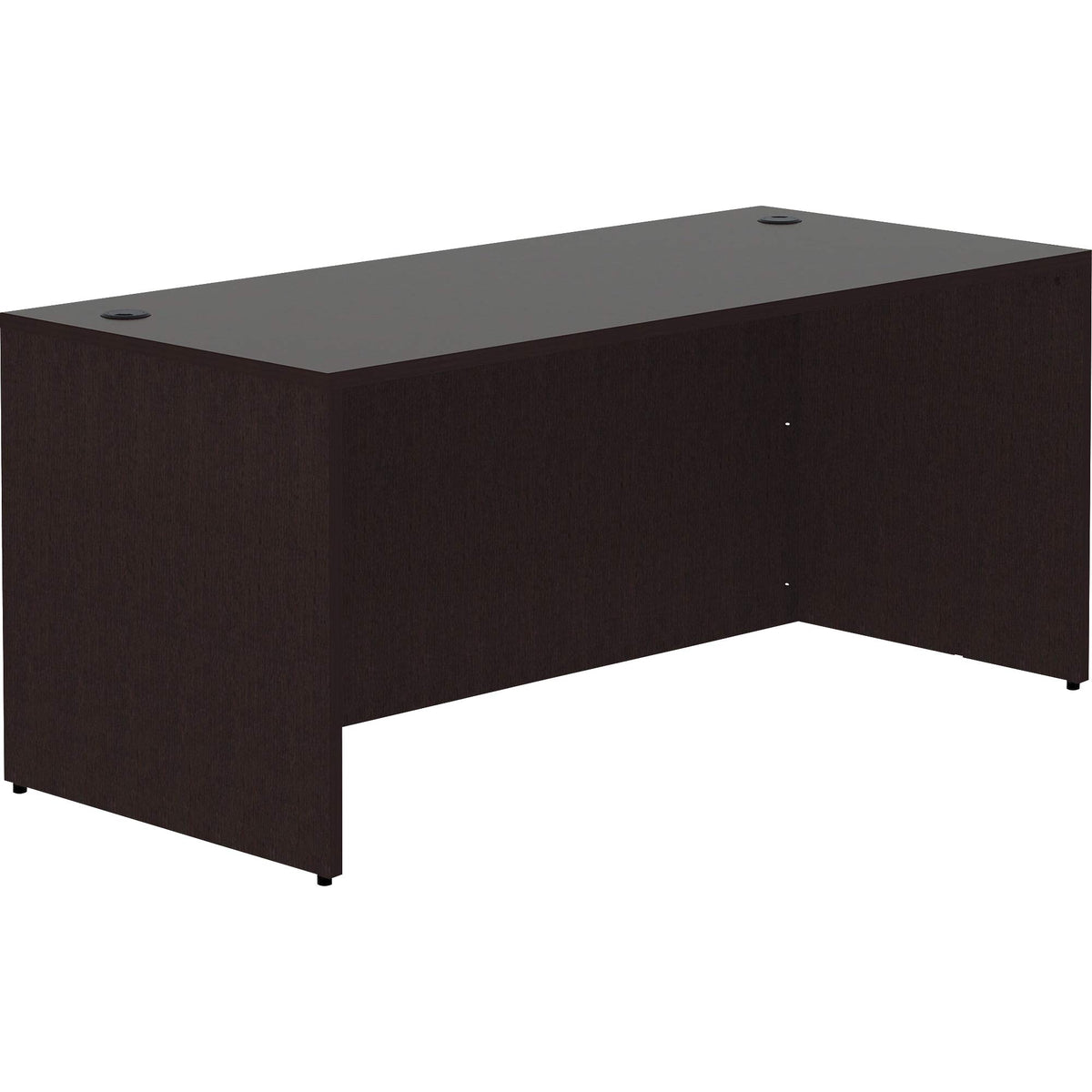 Lorell, LLR18207, Espresso Laminate Desk, 1 Each