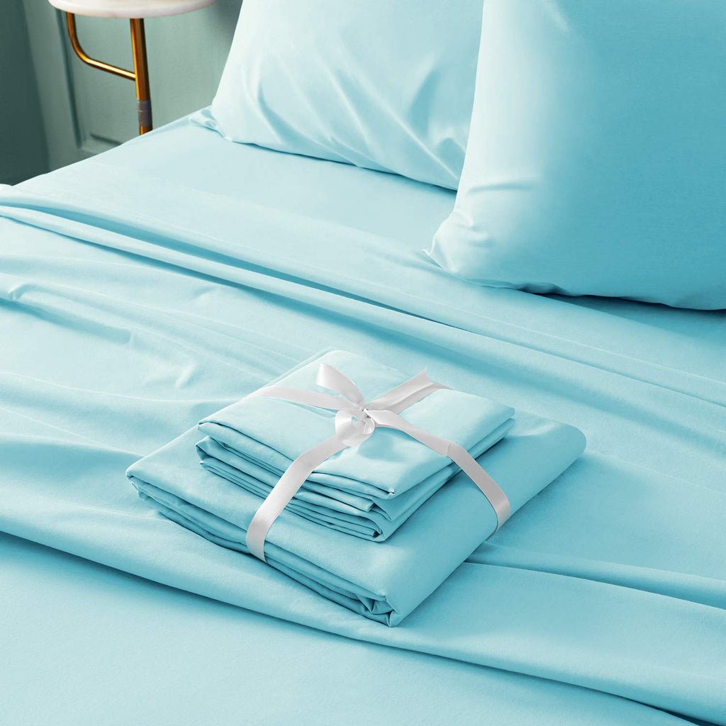 Bysure 6 Pieces Bed Sheets Set(King, Terracotta) - Hotel Luxury Super Soft 1800 Thread Count 100% Microfiber Sheets With Deep Po