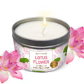 Magnificent 101 Long Lasting Lotus Flower Aromatherapy Candle | 6 Oz - 35 Hour Burn Time | Sage & Bergamot Scented Soy Wax Smudg