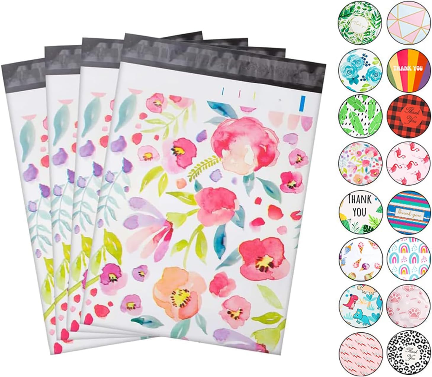 Oududianzi 100Pcs Large Poly Mailers, 14.5X19 Inch Shipping Bags, Fashion Envelopes, Plastic Packaging Bags, Self-Seal Polymaile