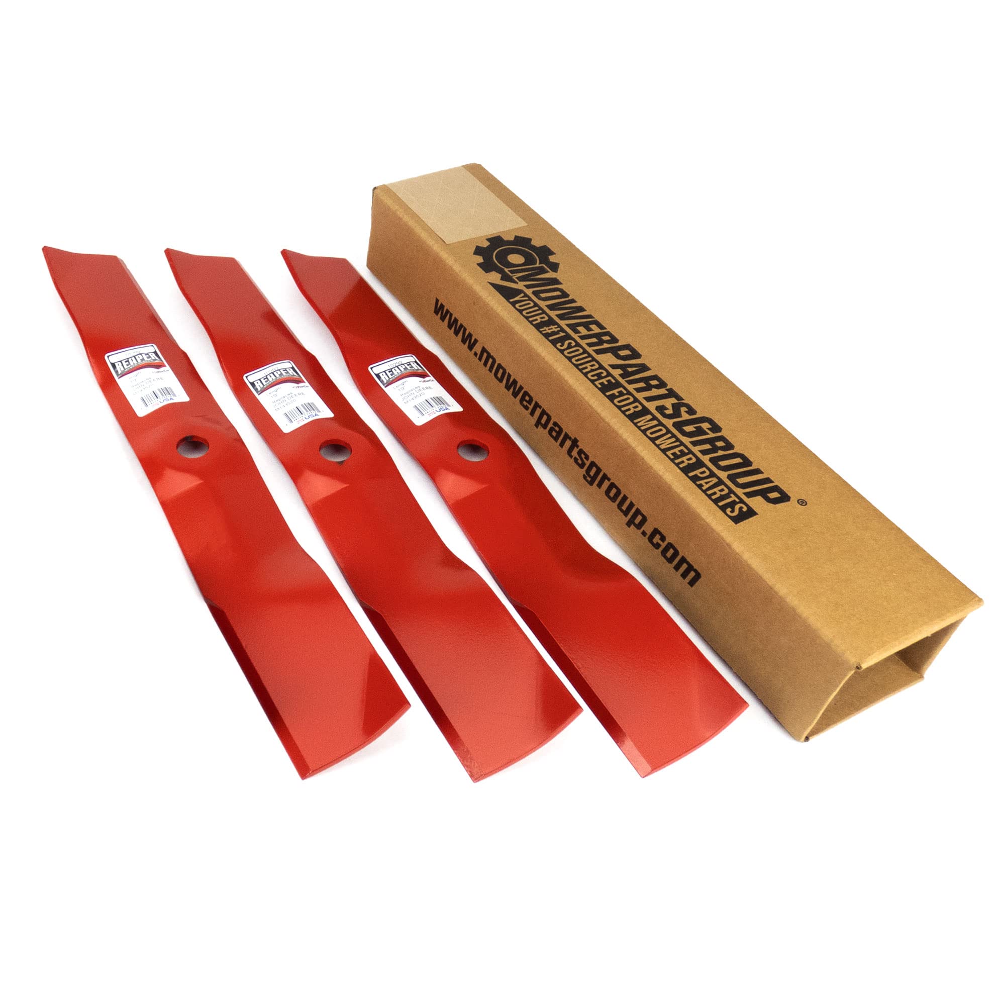 (3) Mower Blades For 54' John Deere Ez Trak Z425 Z435 Z445 Replaces M143520