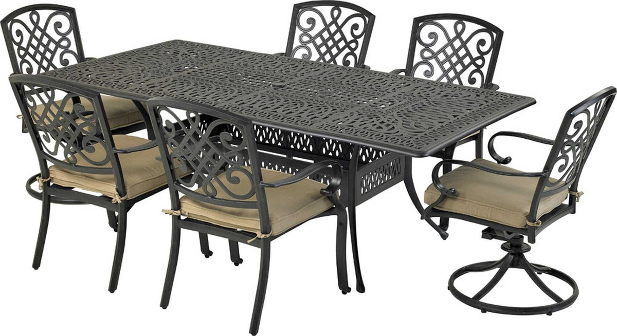 Patio Resort RCDTMN8444-BT2 Bridgetown 7-Piece Dining Set